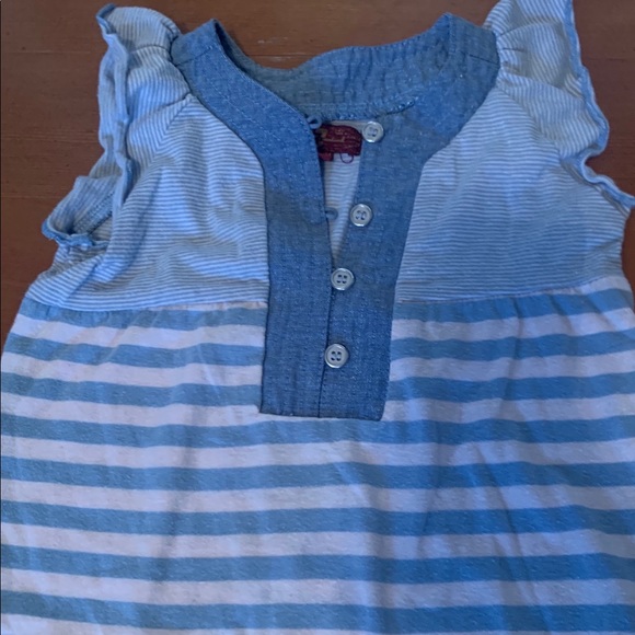 7 for all mankind baby girl romper jumpsuit 6-9m - Picture 2 of 5